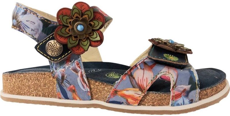 Laura Vita - Brcyano 12 - Sandalen - Jeans Blauw - Leer