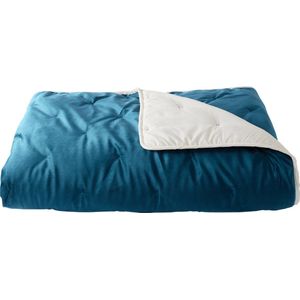Sprei Bed Wasbaar Dekbed Plaid Deken - Zelesta® Velvetbed - Turqoise - 220x240cm