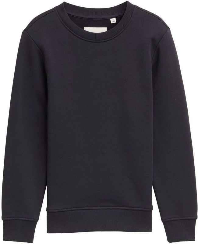 TOM TAILOR - Sweatshirt - Ecru / Antraciet - Lange Mouw