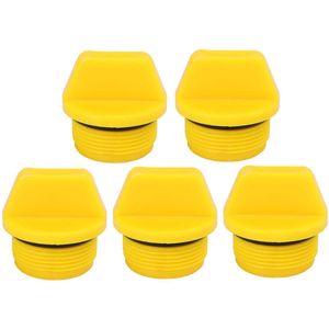 Set van 5 duurzame ABS motorolie vuldop covers voor 4-takt buitenboordmotoren, eenvoudig te vervangen en stevig passend voor optimale bescherming en afdichting
