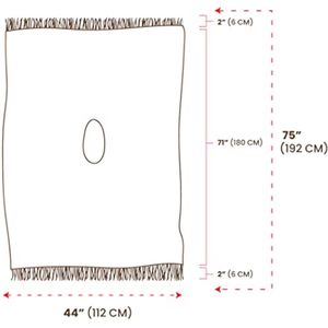 Handgemaakte Alpaca Wol Poncho voor Heren met Hoodie