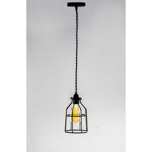 Industrial Light | Industriële Kooilamp  - Hanglamp - Zwart - Industrieel Design