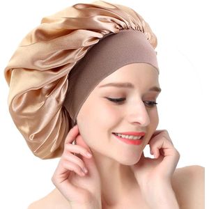 Slaapmuts voor dames en meisjes - Satijnen verstelbare hoofdbedekking voor een comfortabele nachtrust
