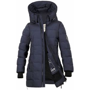 Versano Sky Kids Meisjes Parka 3 kwart lange Winterjas 02 Maat 86 t/m Maat 92 - Donkerblauw
