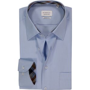 ETERNA - Modern Fit - Overhemd - Lichtblauw - Strijkvrij