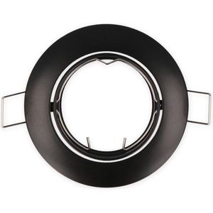 LED Line - OP=OP Inbouwspot Zwart Rond - Kantelbaar - Zaagmaat 75mm - Buitenmaat 85mm