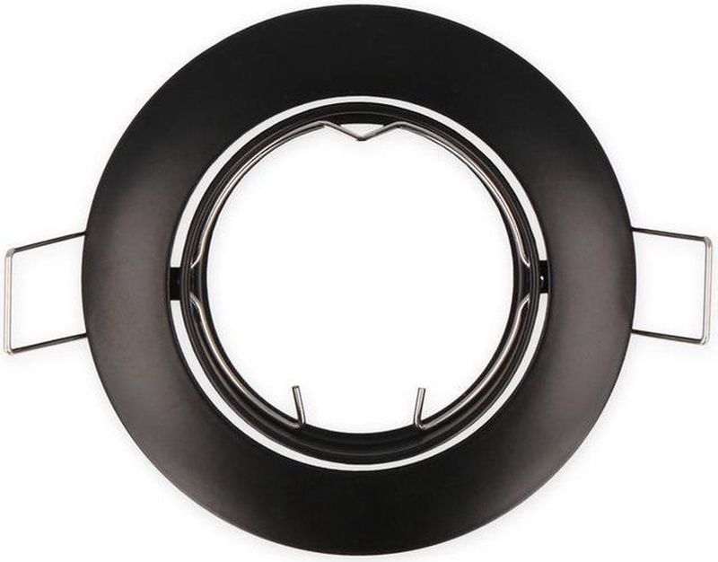 LED Line - OP=OP Inbouwspot Zwart Rond - Kantelbaar - Zaagmaat 75mm - Buitenmaat 85mm