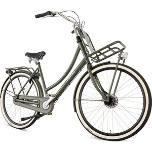 Popal Daily Dutch Prestige N7 - Transportfiets - Stadsfiets - Dames - 47 centimeter - Legergroen