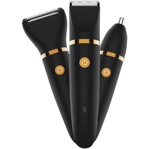 Bodybite - 3-in-1 Baardtrimmer & Lichaamstrimmer - Waterdicht Oplaadbaar Met 6 Opzetstukken - Mannen - SHAVIX