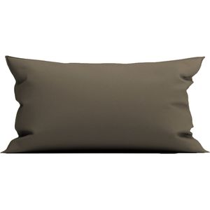 Yellow Kussensloop Percale - Kussenhoes van 40x80 cm - 1 stuk - 100% Katoen-Perkal - Taupe