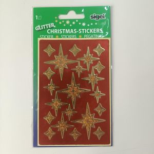 STICKER ETIKET KERSTMIS CHRISTMAS 1 VEL A 21 STIKKERS SIGEL