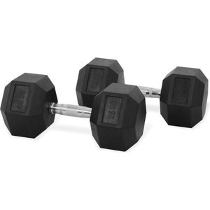 PH Fitness Hexa Dumbbell Set 25KG - 2 STUKS - Kwalitatieve Hexagon Dumbbells - Gewichten voor CrossFit en Krachttraining - Hexa Dumbells