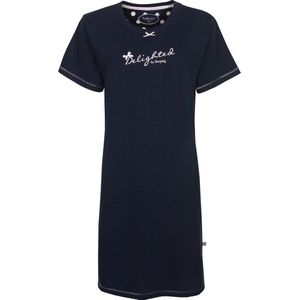 Tenderness Dames Nachthemd - Katoen - Donker Blauw - Maat M