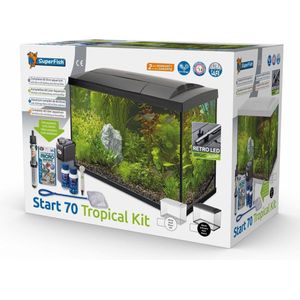 Superfish start 70 tropical kit -  58 x 28 x 45 cm - 70 L -  Zwart