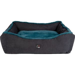 Hondenmand Comfort donkerblauw/petrol klein 60 x 50 x 20 cm