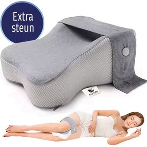 BrightLife Kniekussen voor in Bed - Beenkussen - Zijslaapkussen Volwassenen - Kniekussen Orthopedisch - Zwangerschapskussen