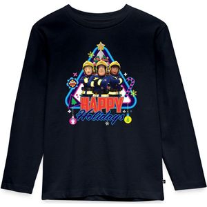 Brandweerman Sam™ Fijne Feestdagen Van Het Team Premium T-Shirt Kinderen Met Lange Mouwen