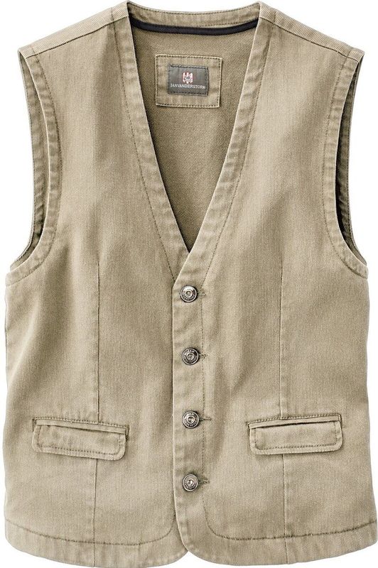 Jan Vanderstorm herren Bodywarmer - 54 - beige