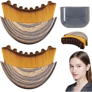 2 Stuks Nieuwste Lymfe Gezichts Borstel - Droog Borstel Technologie voor Gezichts- en Kaaklijn Contouring | Professionele Lymfedrainage Massage Apparaat | Ergonomisch Ontwerp voor Maximale Prestaties en Comfort