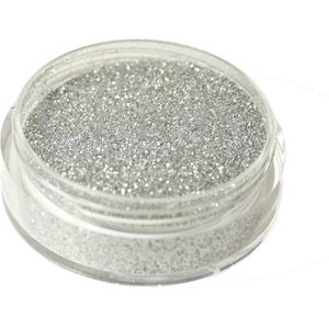 Chloïs Glitter Silver 5 ml - Chloïs Cosmetics - Chloïs Glittertattoo - Cosmetische glitter geschikt voor Glittertattoo, Make-up, Facepaint, Bodypaint, Nailart - 1 x 5 ml