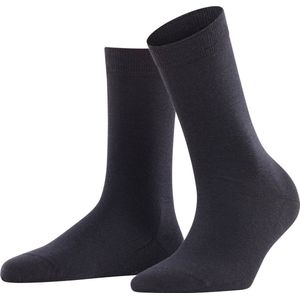 FALKE Softmerino warme ademende merinowol katoen sokken dames blauw - Maat 39-40