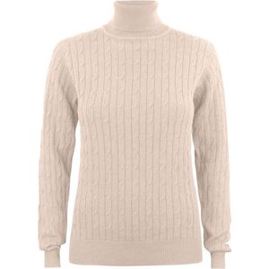 Cutter & Buck Blakely Rollerneck Dames 355423 - Zand Mélange - XL