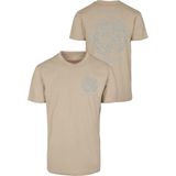 MT - Men Shirt Hemisphere - Donkerbeige / Smoky Blue - Kwartmouw