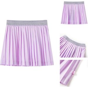 vidaXL Geplooid Kinderrokje - Geplooide Kinderrokjes - Kinderrokje - Kinderkleding - Kinderrokje geplooid 140 lila