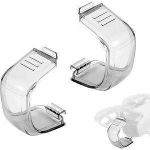 2st Drone Lenskap voor DJI NEO, Transparante Zwarte Gimbal Beschermkap Anti-Kras Lenskap Stofdichte Beschermkap Compatibel met DJI NEO