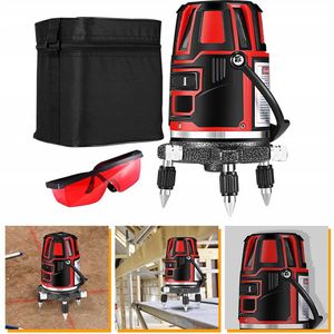 Laserwaterpas 360° 4D Rood 16 Lijnen Zelfnivellerend