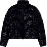 EA7voor vrouwen. 7W000654_AF16408 Jas met all-over witte monogramprint (XL), Casual, Polyamide