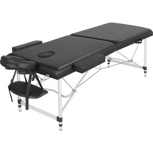Inklapbare massage-ligstoel - Hoogte verstelbaar en draagbaar tot 250 kg