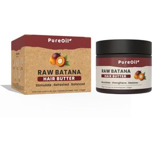 PureOil® Batana Oil Butter- Haarmasker - 100% Natuurlijk & Vegan Batana Olie - Haargroei Butter - Haarolie - Incl. Ebook - Sinterklaas Cadeautjes - Black Friday Deals 2025