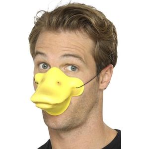 Smiffys - Duck Beak Masker - Geel