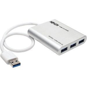 Tripp Lite U360-004-AL interface hub USB 3.2 Gen 1 (3.1 Gen 1) Type-A 5000 Mbit/s Zilver