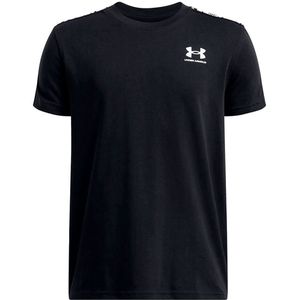 Under Armour - Sportstyle Taped - T-shirt - Zwart - 60% Katoen/40% Polyester