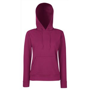 Fruit of the Loom - Lady-Fit Classic Hoodie - Bordeauxrood - XS
