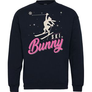 Sweater Ski Bunny | Apres Ski Verkleedkleren | Fout Skipak | Apres Ski Outfit | Navy | maat 4XL