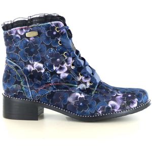 Laura Vita - Emcmao 45 - Enkellaarsje - Blauw - Leer