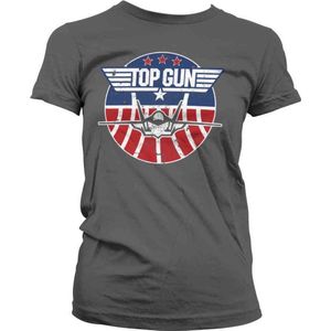 Top Gun Dames Tshirt -S- Tomcat Grijs
