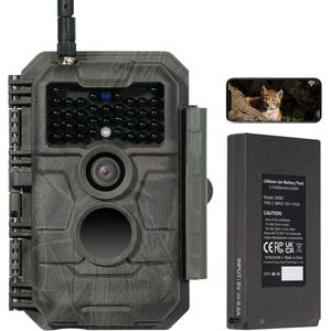 Lexium Wildcamera voor Buiten - Wildcamera met Nachtzicht - WiFi - Hoge Resolutie - Waterdicht - Wild Camera - Premium