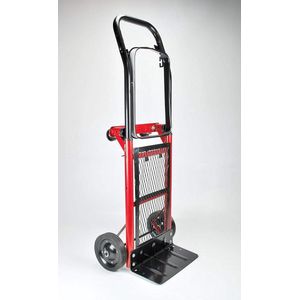 Multifunctionele steekwagen - 80 kg draagvermogen - rood en zwart