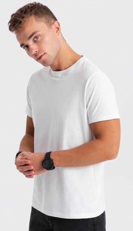 Ombre - T-Shirt Heren - Rood - met bies