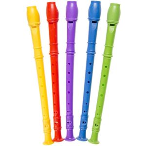 Blokfluiten XL 5 STUKS - Speelgoed - Muziekinstrumenten voor kinderen- Fluit - Kunststof