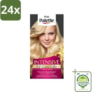 Poly Palette - Haarverf - Zacht Natuurlijk Blond 280 - 115ml - Voordeelverpakking - 24 stuks - Haarverf - Blonde haarkleur