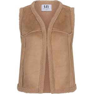 Lofty Manner Gilet Gilet Mois Qa49 196 Beige Dames Maat - M
