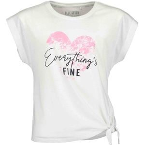 Blue Seven- Meisjes shirt - Wit - Maat 140