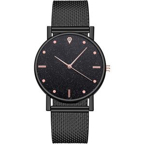 Modern Dames Horloge Zwart • Fashion • Rosegold • Roze • Zwart • Zilver • Rood • Blauw • Groen