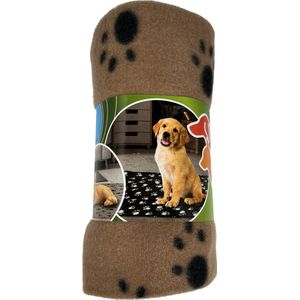 Huisdierdeken - 70x70cm Bruin - Wasbaar - Kattendekens - Hondendekens - Dog Blankets - Cat Blankets - Pet Blanket - Voor kattenmand