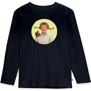 Pippi Langkous Portret Pippi Met Meneer Nilsson Premium T-Shirt Kinderen Met Lange Mouwen